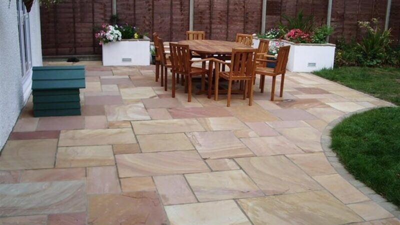 Limestone Slabbed Patios