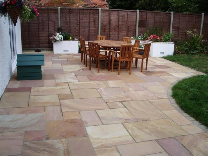 Limestone Slabbed Patios